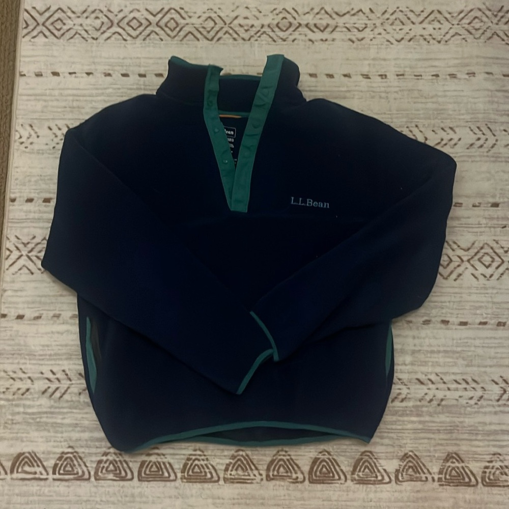 LL bean blue fleece, Medium